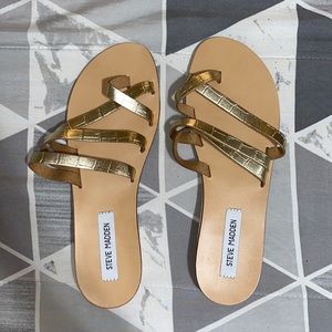 Gold sandals!